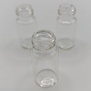 Clear 3 mL sample vials showing the 9-425 threaded openings