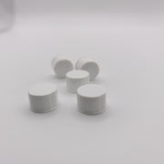 White 13-425 Closed-Top PP Caps with PTFE/Silicone Septa