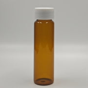 Upright 40 mL amber EPA/TOC vial with white screw cap