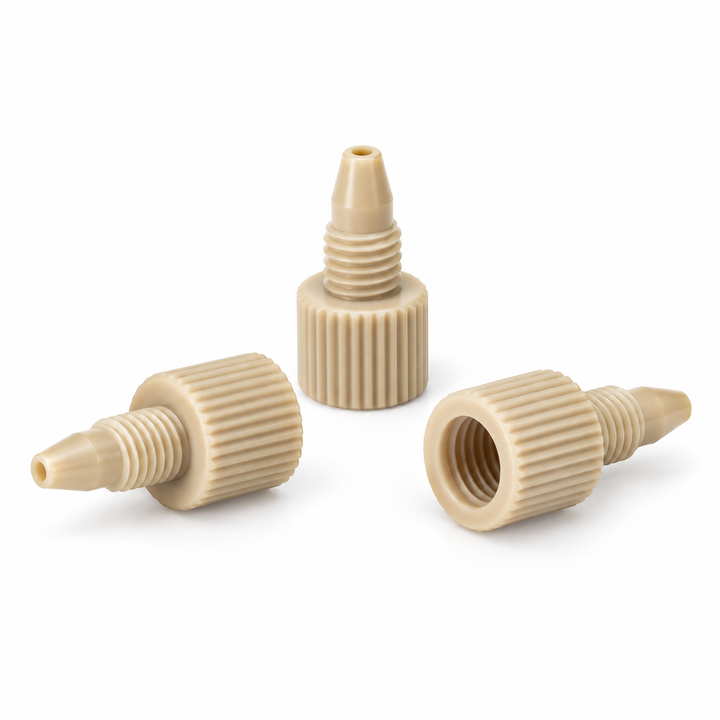 10-32unf PEEK Fitting for 1/16'' OD Tubing Natural Color, 5pcs/pk product family