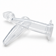 1.5 mL Clear Microcentrifuge Tubes with Attached Flat Caps, Pack of 500 on a clean white background