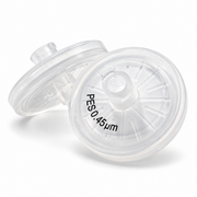 25 mm 0.45 µm PES Non-Sterile Syringe Filters, Pack of 100 on a clean white background