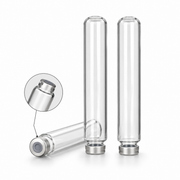 12mL Crimp-Top Breath-Sampling Vials with Butyl Septa, 100pcs/pk – professional product image