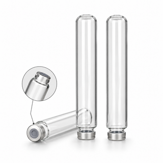 12mL Crimp-Top Breath-Sampling Vials with Butyl Septa, 100pcs/pk – professional product image
