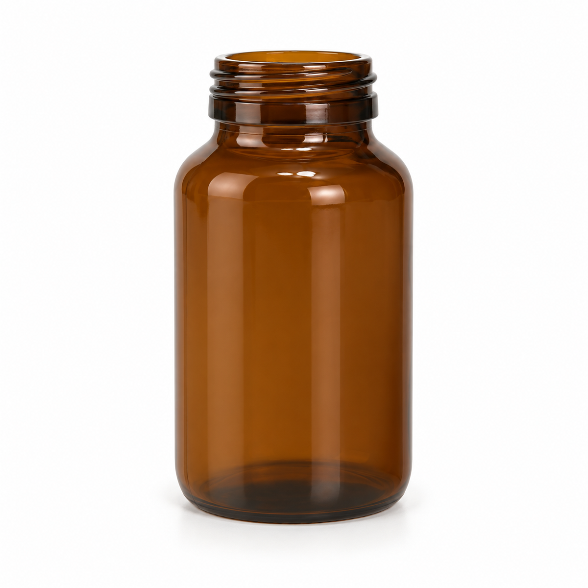 200mL Amber DIN-45 Tamper-Evident Glass Bottle – professional product image