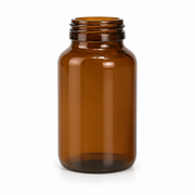 200mL Amber DIN-45 Tamper-Evident Glass Bottle – professional product image