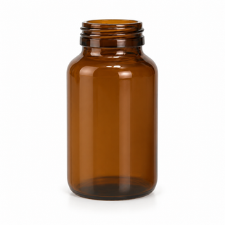 200mL Amber DIN-45 Tamper-Evident Glass Bottle – professional product image