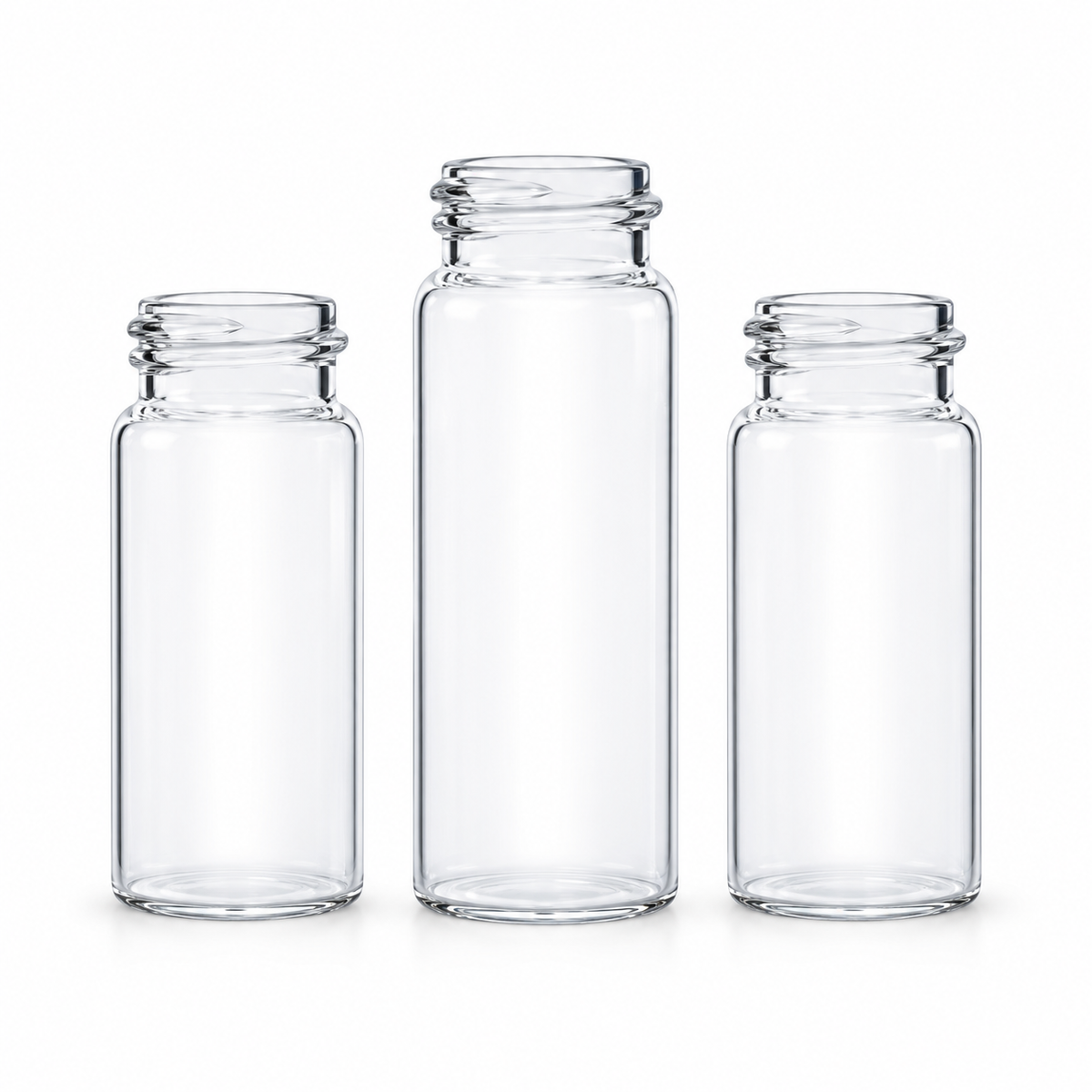 20mL Clear Glass Cuvette Vials, 22-400, 100pcs/pk – professional product image