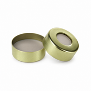 20mm Gold Magnetic Crimp Caps with Septa, 100pcs/pk – professional product image