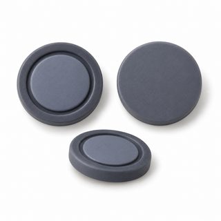 20 mm grey PTFE and butyl septa in ring and smooth configurations