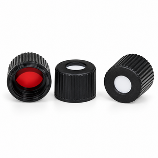 8-425 Open-Top Screw Caps with PTFE/Silicone Septa, 100pcs/pk – professional product image