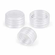 9-425 Clear Ribbed Septumless Closed-Top PP Caps, 100pcs/pk product family