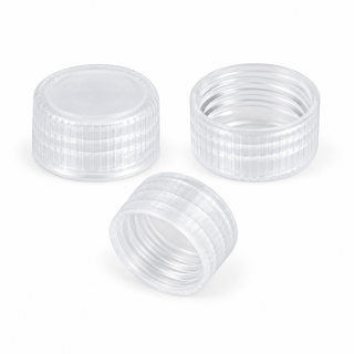 9-425 Clear Ribbed Septumless Closed-Top PP Caps, 100pcs/pk product family