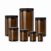 Amber Glass Soil Sampling Jars, 100–1000 mL – professional product image