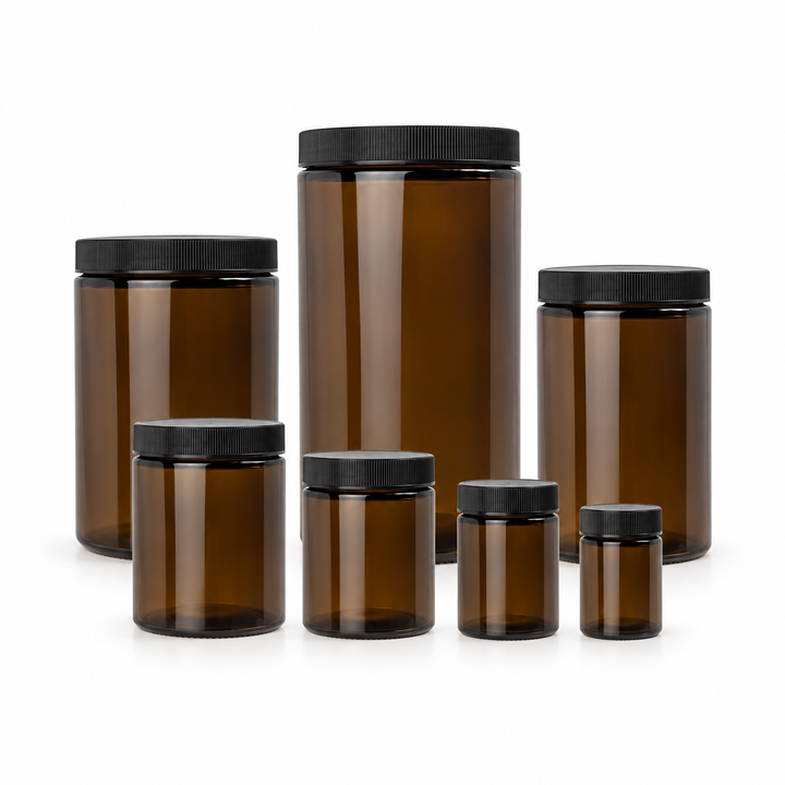 Amber Glass Soil Sampling Jars, 100–1000 mL – professional product image