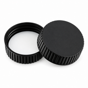 Black PP Closed-Top Caps with Bonded Natural PTFE/White Silicone Septa product family