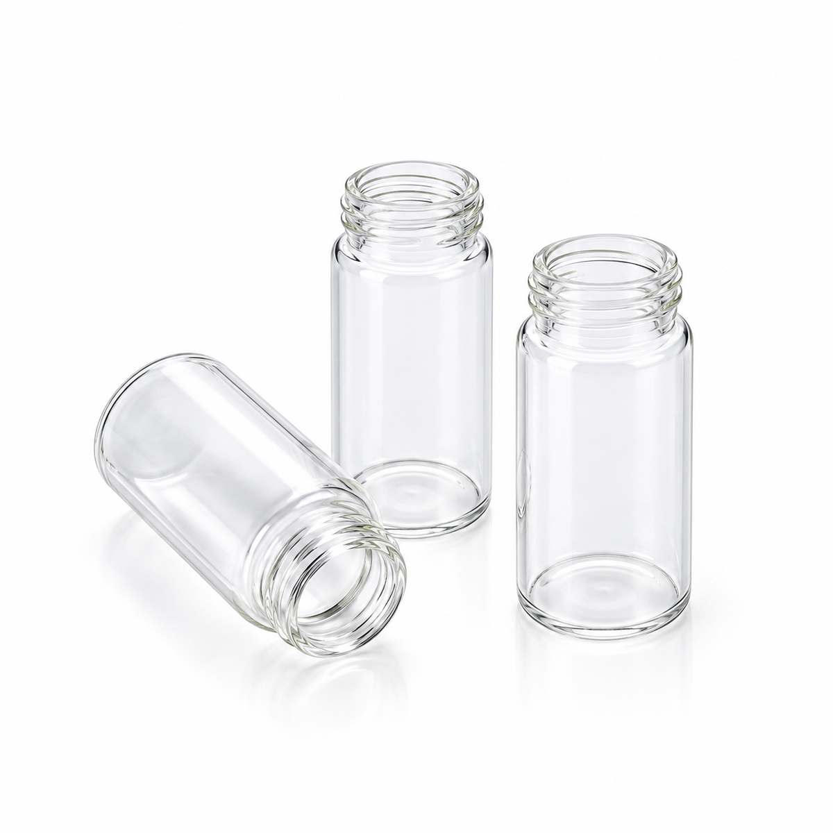 Representative clear 20-400 glass sample vials