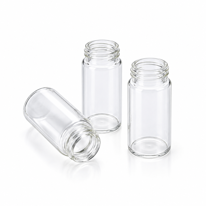 Representative clear 20-400 glass sample vials