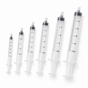 Disposable HPLC laboratory syringes in 1 mL to 50 mL sizes