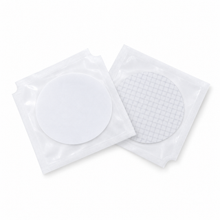 Representative individually packaged laboratory membrane filters