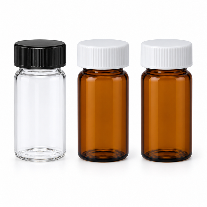 Preassembled 20mL Glass Vial Kits with Closed-Top PP Caps product family