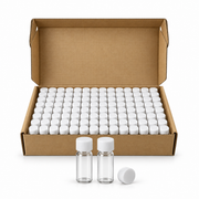 Preassembled 8mL Glass Vial Kits with 15-425 Closed-Top PP Caps, 144pcs/pk – professional product image