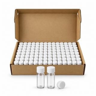 Preassembled 8mL Glass Vial Kits with 15-425 Closed-Top PP Caps, 144pcs/pk – professional product image